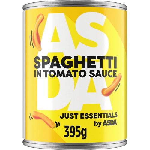 JUST ESSENTIALS by ASDA Spaghetti in Tomato Sauce (395g) Compare
