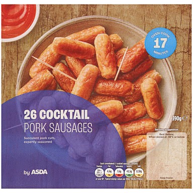 ASDA Thick Pork Sausages (1270g) Compare Prices & Where To Buy
