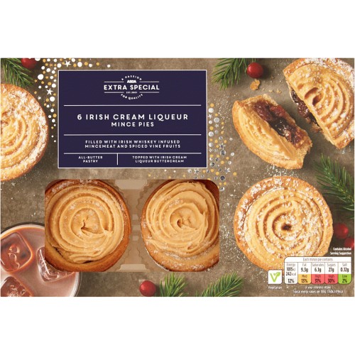 ASDA Extra Special 6 Irish Cream Liqueur Mince Pies (6) Compare