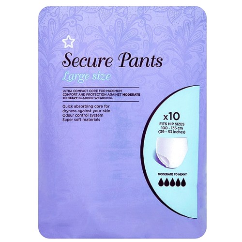 Superdrug Incontinence Pants Large (10) Compare Prices & Where To Buy