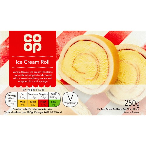 Co Op Ice Cream Roll (250g) Compare Prices & Where To Buy Trolley.co.uk