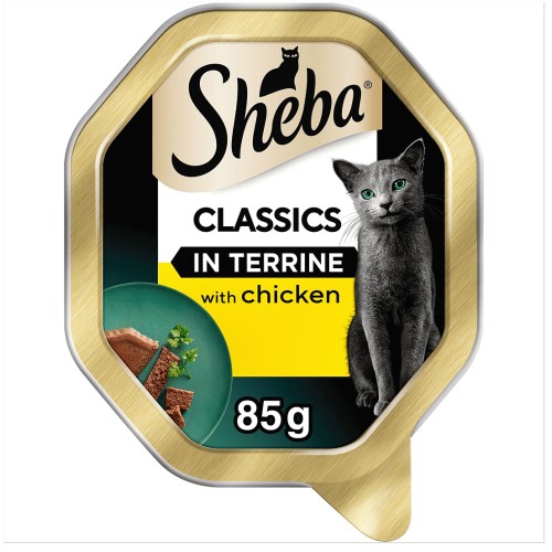 Sheba Classics Wet Cat Food Tray Chicken in Terrine (85g) Compare