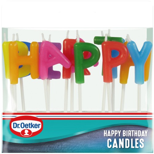 Dr. Oetker Lettered Happy Birthday Candles (13) Compare Prices