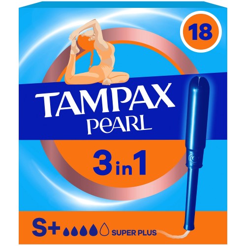 Tampax Pearl Super Plus Tampons with Applicator (18) Compare Prices