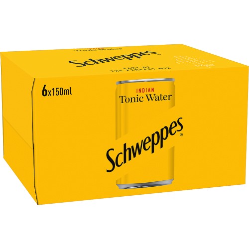Schweppes Slimline Tonic Water Mini Cans 12x150 (12 x 150ml) Compare