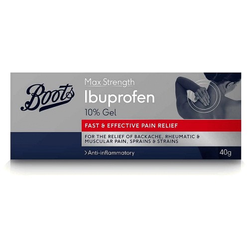 Boots Max Strength Ibuprofen 10 Gel (40g) Compare Prices & Where To