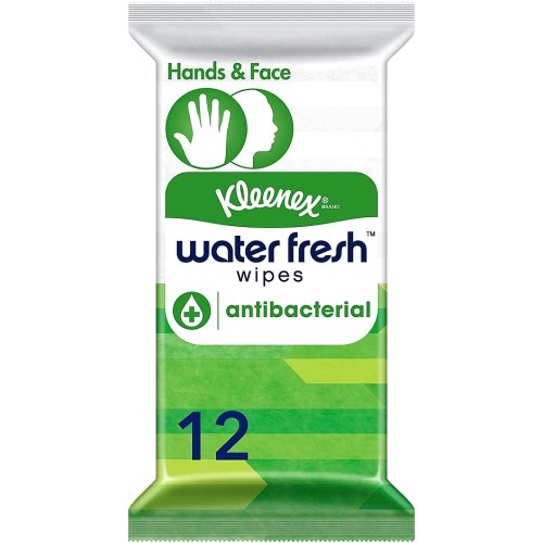 Kleenex Water Fresh Antibacterial Wipes 12 Wipes Compare Prices