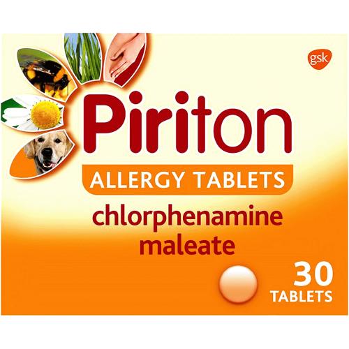 Piriton Antihistamine Allergy Relief Tablets (30) Compare Prices