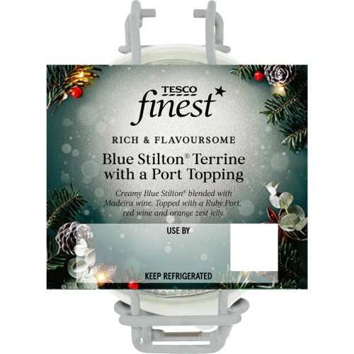 Tesco Finest Blue Stilton Terrine with Port Topping (80g) Compare