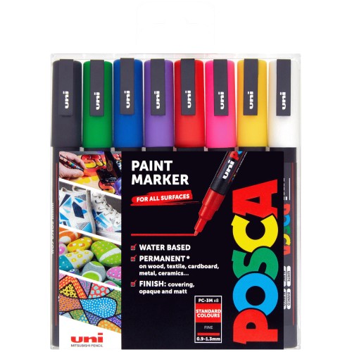 Posca Paint Markers Fine (8) Compare Prices & Where To Buy Trolley