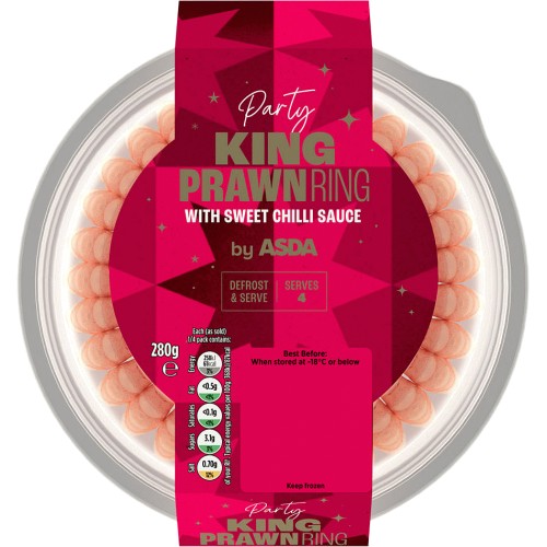 ASDA King Prawn Ring with Sweet Chilli Sauce (280g) Compare Prices