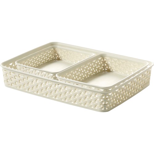 Curver My Style Tray Baskets 3 Piece Compare Prices & Where To Buy