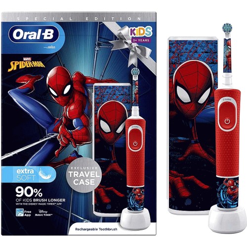 OralB Kids 3+ SpiderMan Electric Toothbrush Case Compare Prices