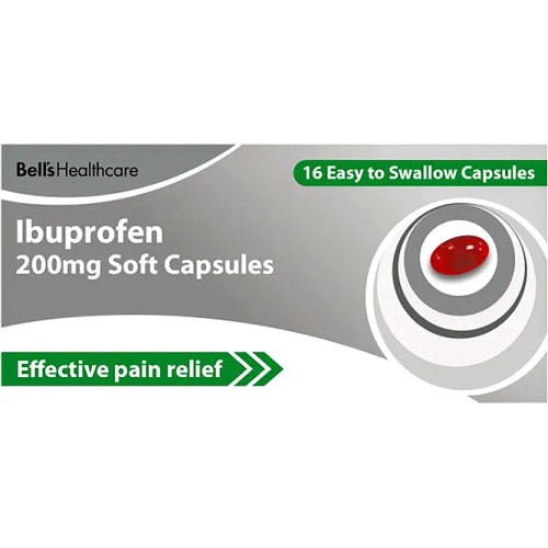 Bells Ibuprofen Soft Capsules 16 Easy to Swallow (16) Compare Prices