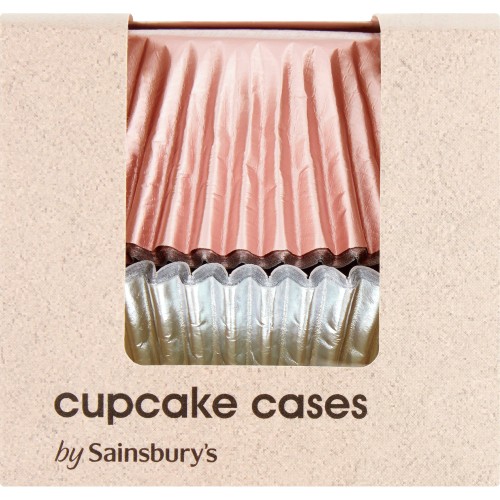Sainsbury's Metallic Cupcake Cases (30 x 27g) Compare Prices & Where To Buy Trolley.co.uk