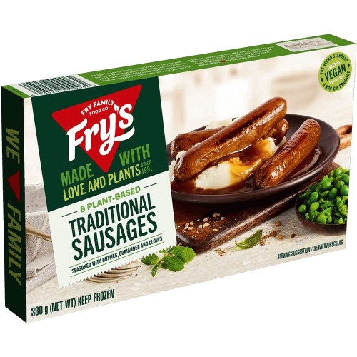 Fry's Traditional Vegan Sausages Frozen (380g) Compare Prices & Where To Buy Trolley.co.uk