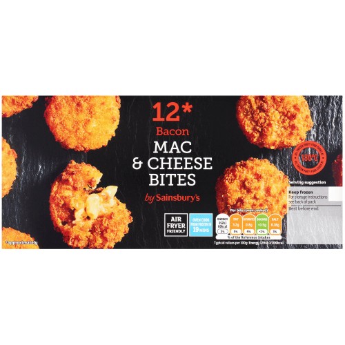 Sainsbury's Bacon Macaroni & Cheese Bites (12 x 240g) Compare Prices
