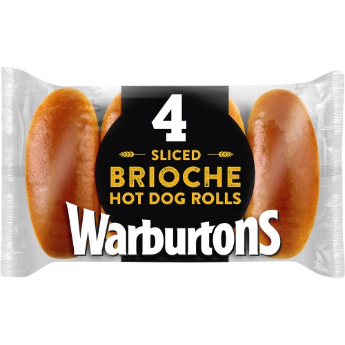 Warburtons 4 Brioche Hot Dog Rolls (4) Compare Prices & Where To Buy