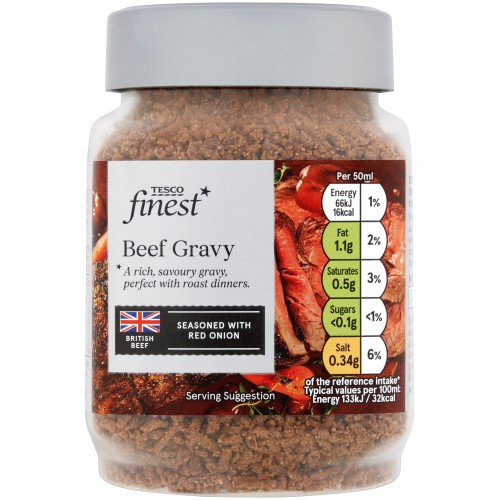 Tesco Finest British Beef & Red Onion Gravy Granules (200g) Compare Prices & Where To Buy