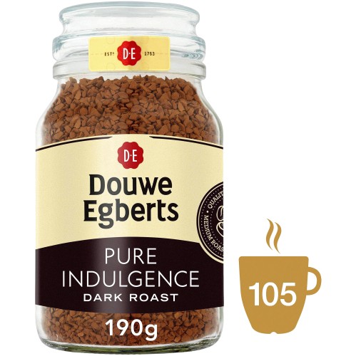 190g Douwe Egberts Pure Indulgence Dark Roast Instant Coffee Starting