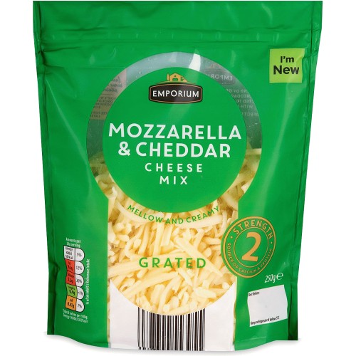 Emporium Grated Cheddar & Mozzarella Cheese (250g) Compare Prices