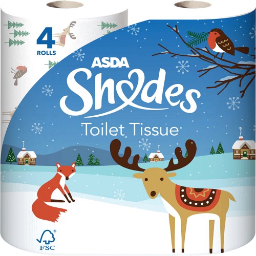 ASDA Shades Toilet Tissue 4 Rolls 4 Roll Compare Prices & Where To