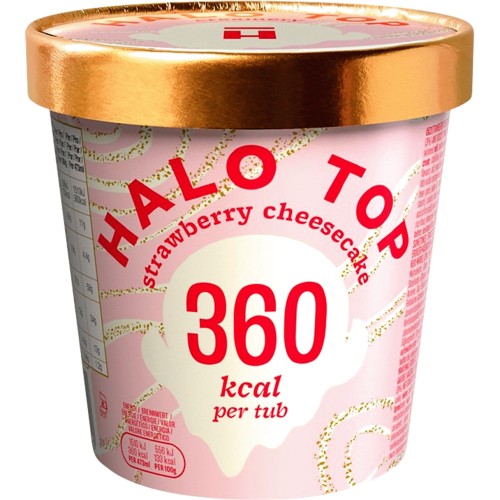 Halo Top Low Calorie Strawberry Cheesecake Ice Cream (473ml) Compare