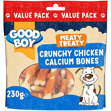 Good Boy Meaty Treaty Chicken Calcium Bones Dog Treats (230g) Compare