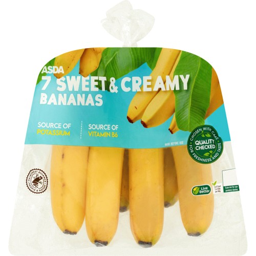ASDA 7 Sweet & Creamy Bananas (7) Compare Prices & Where To Buy