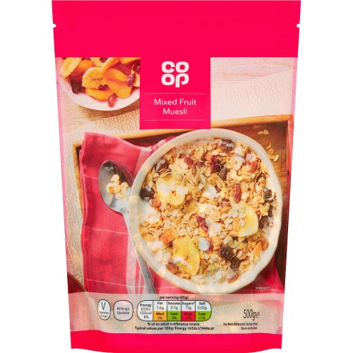 Coop Mixed Fruit Muesli (500g) Compare Prices & Where To Buy