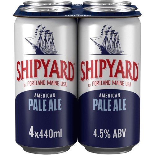 Shipyard American Pale Ale Beer 4x4x440 (4 x 440ml) Compare Prices