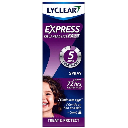 Lyclear Extra Strong Treat & Protect Spray Head Lice Treatment (100ml