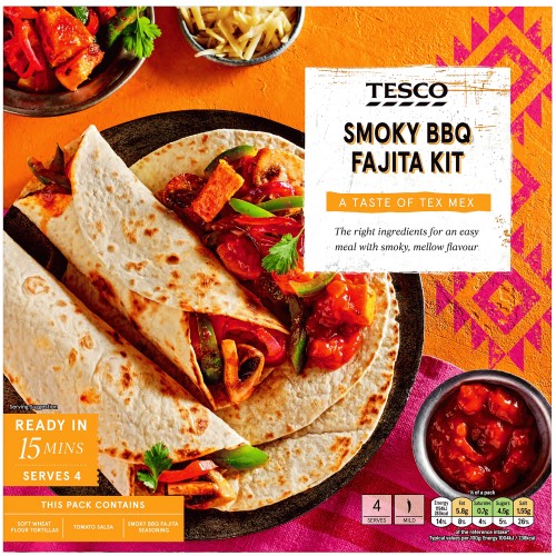 Tesco Smoky Bbq Fajita Kit (475g) Compare Prices & Where To Buy