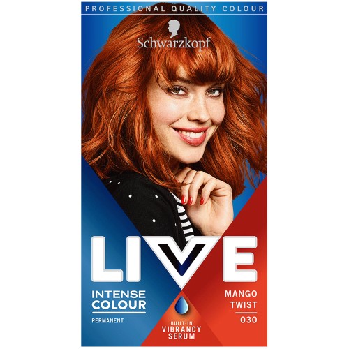 Schwarzkopf LIVE Intense Colour Permanent Hair Dye Mango Twist 030