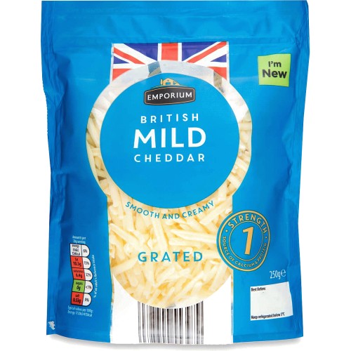 Emporium British Mild Grated Cheddar Cheese Compare Prices & Where To