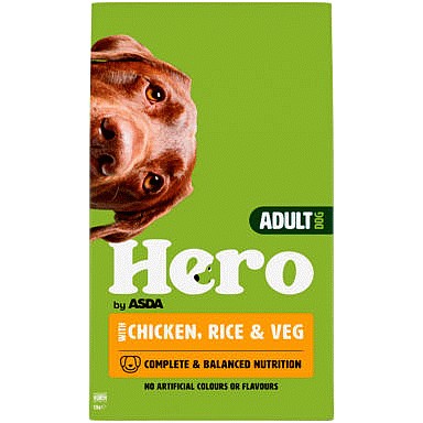 ASDA Hero Complete Salmon & Rice Dry Adult Dog Food (5kg) Compare Prices & Where To Buy