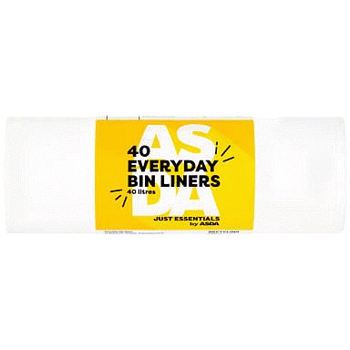 JUST ESSENTIALS by ASDA 40 Everyday Bin Liners (40 x 40l) Compare