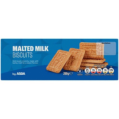 ASDA Malted Milk Biscuits (200g) Compare Prices & Where To Buy