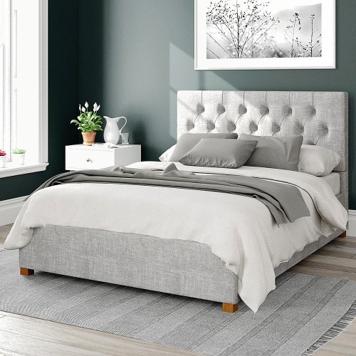 Aspire Olivier Super King Storm Pure Pastel Cotton Ottoman Bed