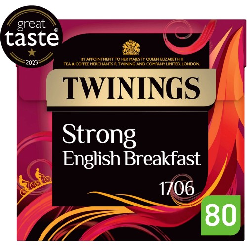 Twinings Strong English Breakfast Tea Bags (80 x 250g) Compare Prices