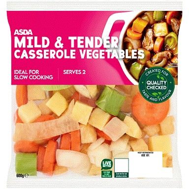 ASDA Mild & Tender Casserole Vegetables (600g) Compare Prices & Where