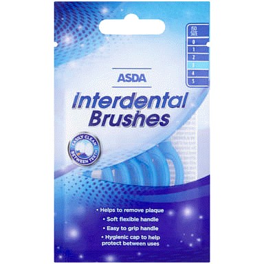 ASDA Interdental Brushes Blue (6 x 0.6mm) Compare Prices & Where To Buy Trolley.co.uk