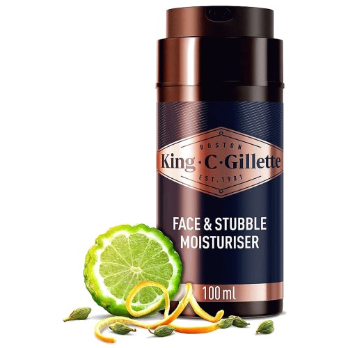 Gillette King C. Face & Stubble After Shave Moisturiser for Men (100ml