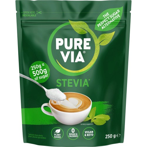 Pure Via Stevia Zero Calories Granulated Sweetener (250g) Compare