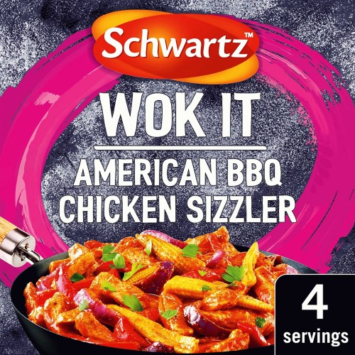 Schwartz Wok It American BBQ Chicken Sizzler Seasoning (35g) Compare