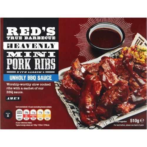 Red's True Barbecue Heavenly Mini Pork Ribs with Glorious Unholy BBQ