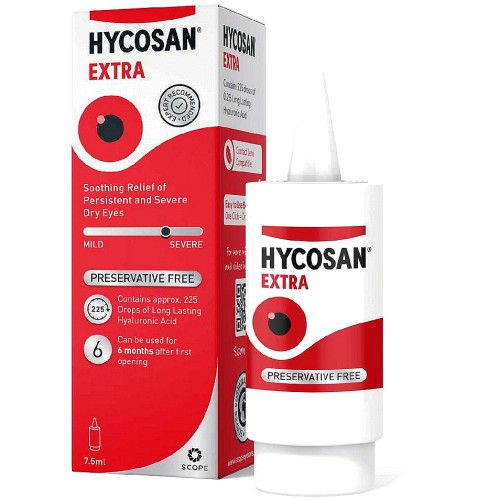 Hycosan Extra Preservative Free Eye Drops (7.5ml) Compare Prices