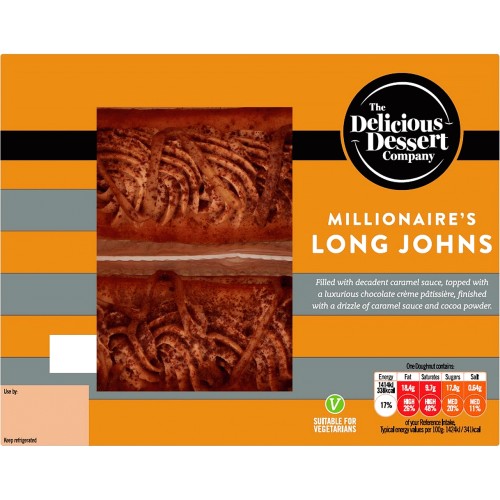 The Delicious Dessert Company Millionaire's Long Johns Compare Prices