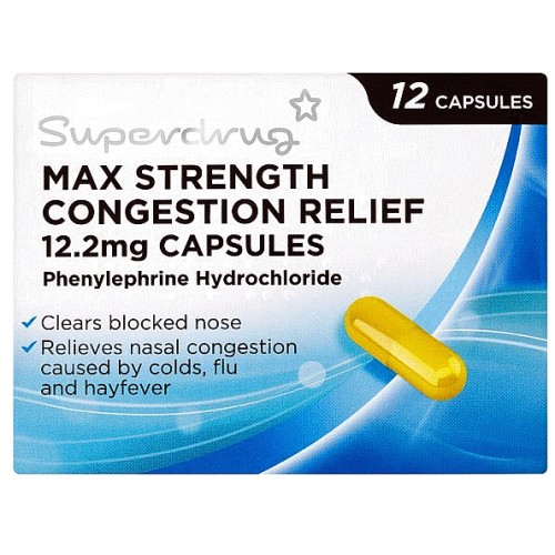 Superdrug Max Congestion Relief Capsules (12) Compare Prices & Where