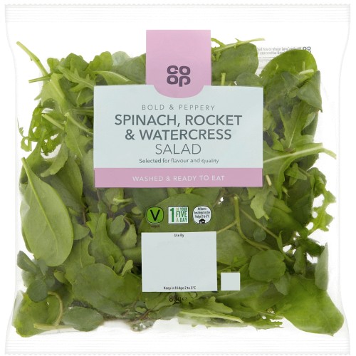 Coop Spinach Rocket & Watercress Salad (80g) Compare Prices & Where